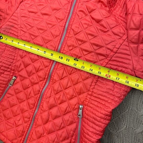 Marc New York Andrew Marc Quilted Coral Women’s Jacket ~ S - Picture 13 of 14